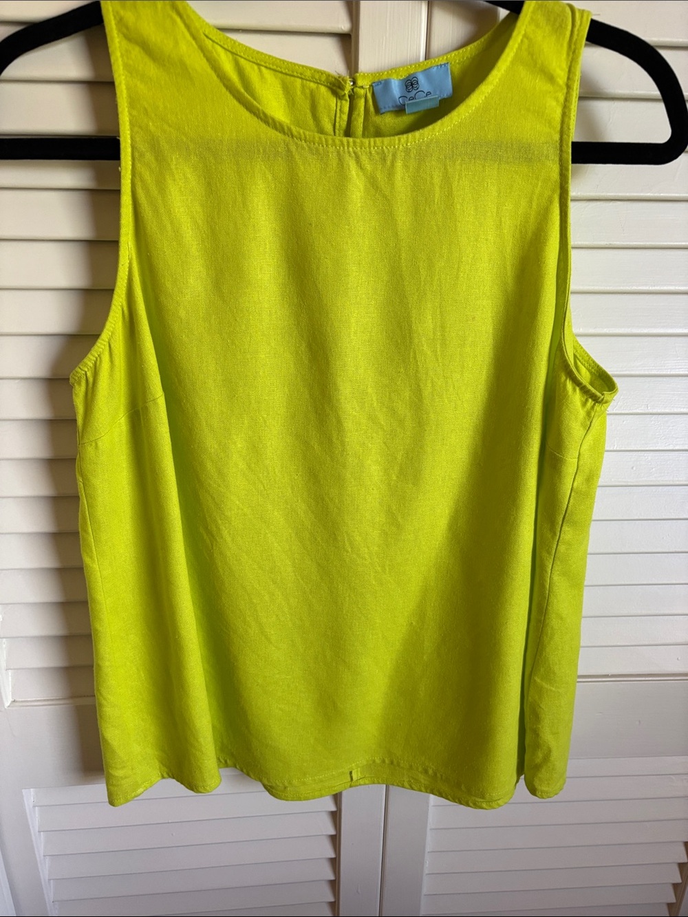 CeCe Neon Lime Sleeveless Camisole